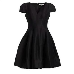 Halston Heritage Black Fit and Flare Mini Dress
